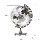 8 Inch 20CM LED Lamp Illuminated Acrylic Kids Teaching Learning World Globe Hoem Office Decor Gift - Image 2
