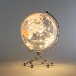 Wellfun World Globe Rotary Transparent Earth Globe Metal Acrylic Luxury Home Decor Globes Manufacturer